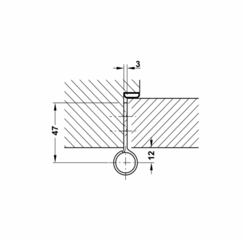 Bản lề nâng hạ chịu tải 80kg đa dụng Hafele 926.13.903