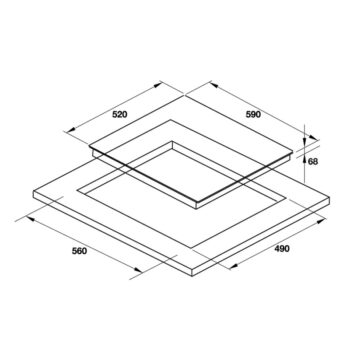 Bếp từ 3 vùng nấu lắp âm HC-I603D Hafele 536.61.631