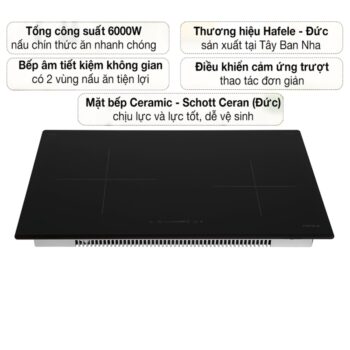Bếp từ đôi 9 mức nhiệt HC-I772D Hafele 536.61.645