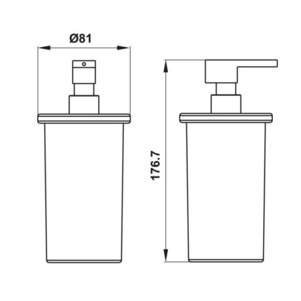 Bình xịt xà phòng cho phòng tắm Hafele 495.80.240