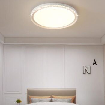 Đèn ốp trần acrylic viền giả pha lê sáng tạo NVC771