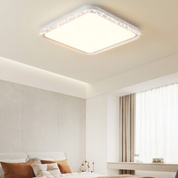 Đèn ốp trần acrylic viền giả pha lê sáng tạo NVC771