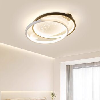 Đèn trần phòng ngủ hiện đại decor hình học NVC583 - bìa