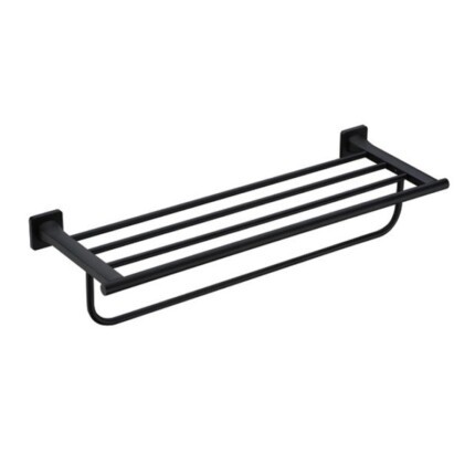 Giá treo khăn tắm bằng đồng màu đen Hafele 580.41.513