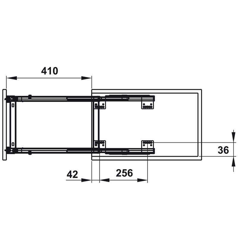 Kệ đựng chai lọ gia vị 300mm Hafele 549.20.038