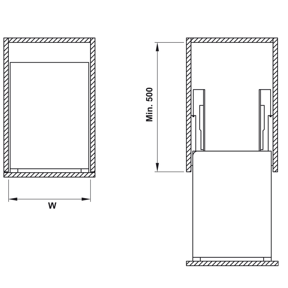 Kệ đựng chai lọ gia vị 300mm Hafele 549.20.038