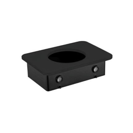 Kệ đựng ly kính đen Kobe 150mm Hafele 495.80.242