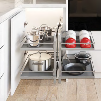 Kệ góc cho tủ bếp chữ L Olla 900mm Kosmo 595.50.804