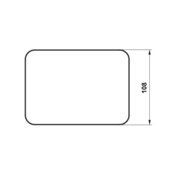 Kệ Kobe kính trắng đựng đồ 150mm Hafele 495.80.237