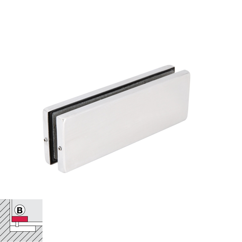 Kẹp kính dưới hợp kim nhôm Hafele 981.50.010