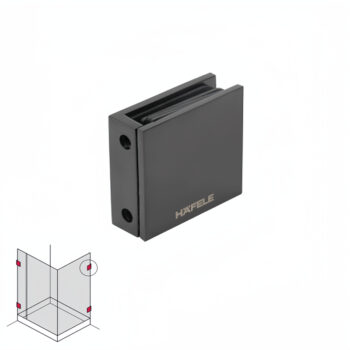 Kẹp kính tường phòng tắm 90 độ Hafele 981.77.918