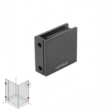 Kẹp kính tường phòng tắm 90 độ Hafele 981.77.918