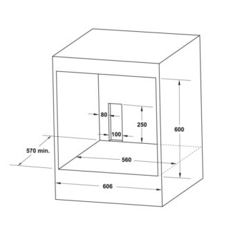 Lò nướng âm tủ 70 lít HO-6T70A Hafele 538.01.441