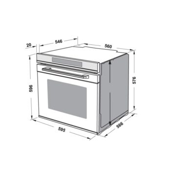 Lò nướng âm tủ 72 lít HO-8T72A Hafele 538.01.421