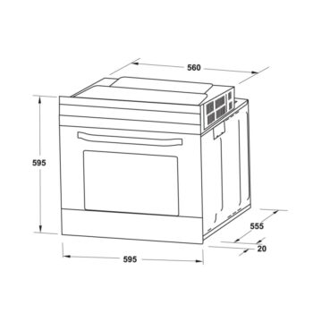 Lò nướng âm tủ đa năng HO-2K65A Hafele 538.61.431