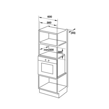 Lò vi sóng kết hợp nướng HM-B38A Hafele 535.34.000