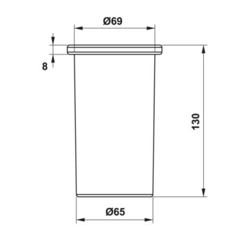 Ly đựng dụng cụ nhà tắm tiện dụng Hafele 495.80.241