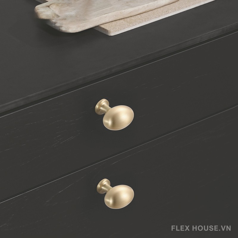 Núm tay nắm hợp kim kẽm hình Oval nhiều màu XC0276