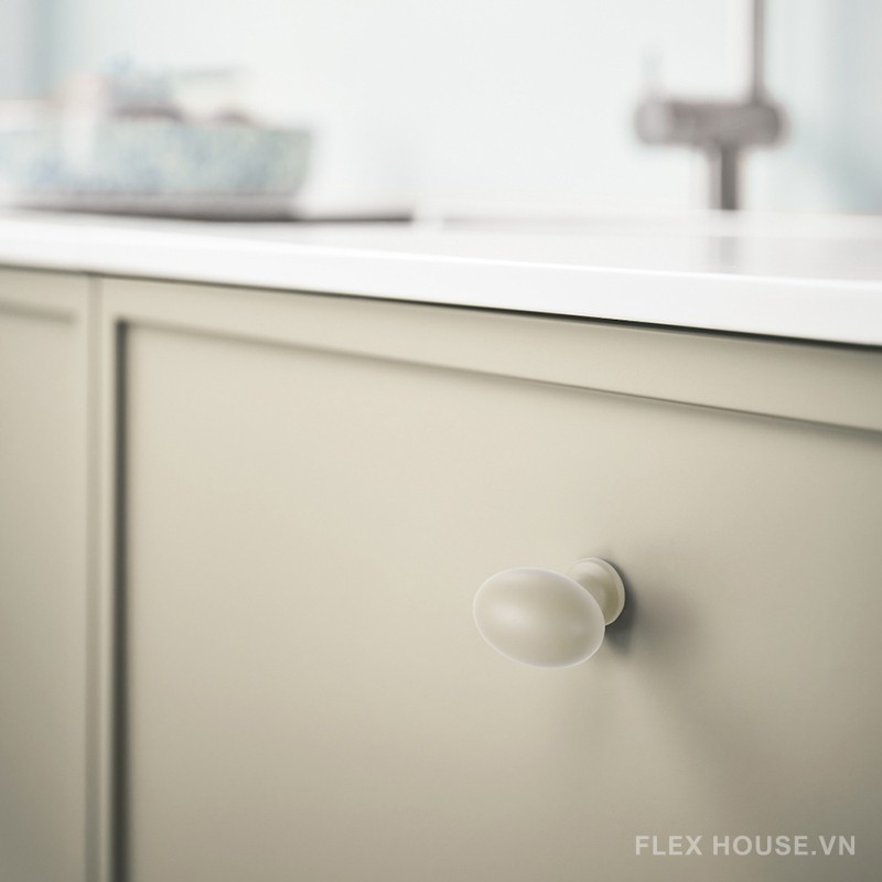 Núm tay nắm hợp kim kẽm hình Oval nhiều màu XC0276