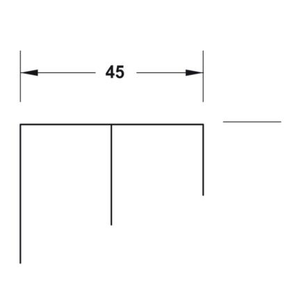 Ray đôi dẫn hướng dưới 2500mm Hafele 400.52.952