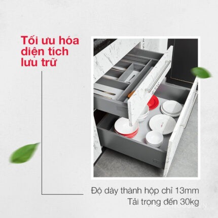 Ray hộp Alto giảm chấn H170mm Hafele 552.35.385