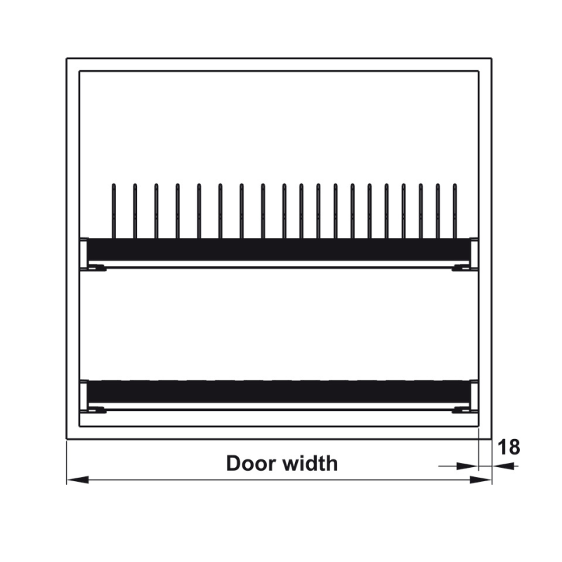 Rổ chén đĩa inox Presto Hafele 544.40.01