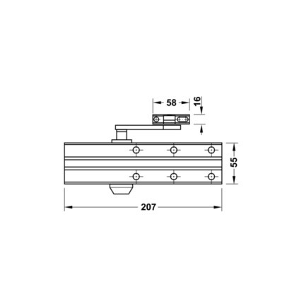 Thiết bị đóng cửa tự động DCL15 Hafele 931.84.629