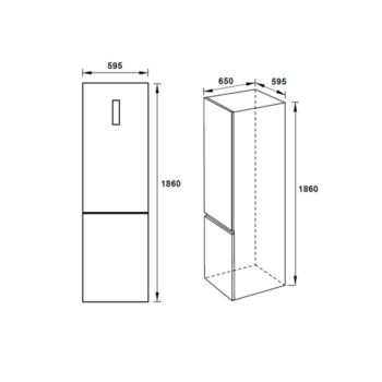 Tủ lạnh đơn 2 cánh H-BF234 Hafele 534.14.230