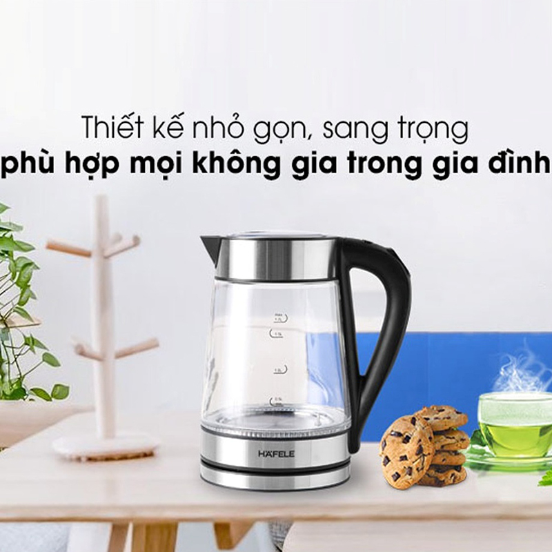 Ấm đun nước thủy tinh T-602C Hafele 535.43.732 4