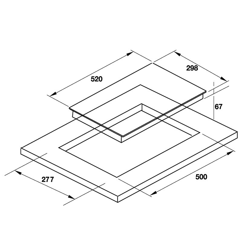 Bếp điện 2 vùng Domino HC-R302D Hafele 536.61.670 5