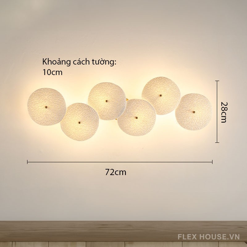 Đèn tường cầu thang lá sen độc đáo HSL7939 15