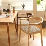Ghế Kennedy khung gỗ mặt ghế dây đan thủ công AW719