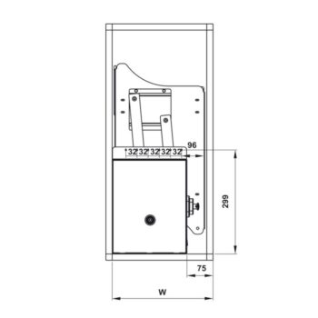 Giá chén đĩa nâng hạ Lento cao cấp Hafele 504.76.40 (1)