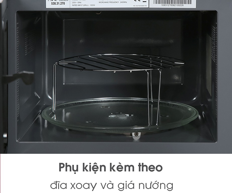 Lò vi sóng kết hợp nướng để bàn HW-F23B Hafele 538.31.270 9