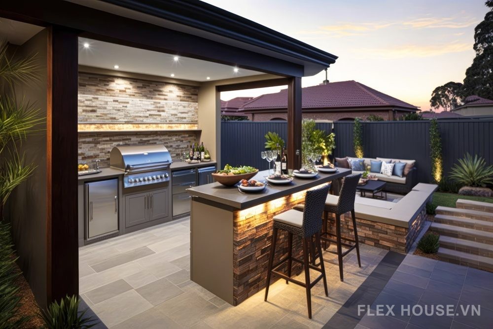 Note ngay lưu ý khi thiết kế bếp ngoài trời từ Flexhouse VN 2 Lý do bạn nên sở hữu bếp ngoài trời ngay hôm nay
