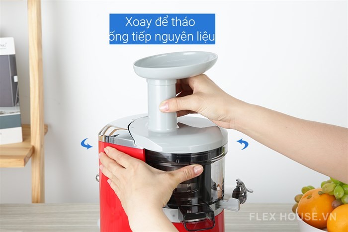 Máy ép chậm màu đỏ Smeg SJF01RDEU 535.43.629 9