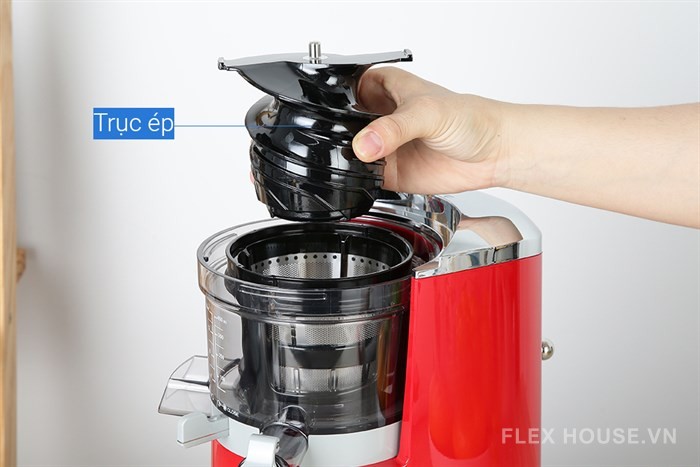 Máy ép chậm màu đỏ Smeg SJF01RDEU 535.43.629 19