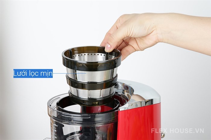 Máy ép chậm màu đỏ Smeg SJF01RDEU 535.43.629 17