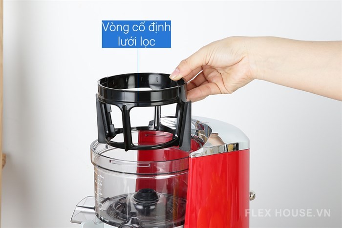 Máy ép chậm màu đỏ Smeg SJF01RDEU 535.43.629 15