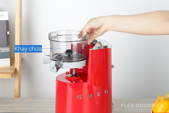 Máy ép chậm màu đỏ Smeg SJF01RDEU 535.43.629 22