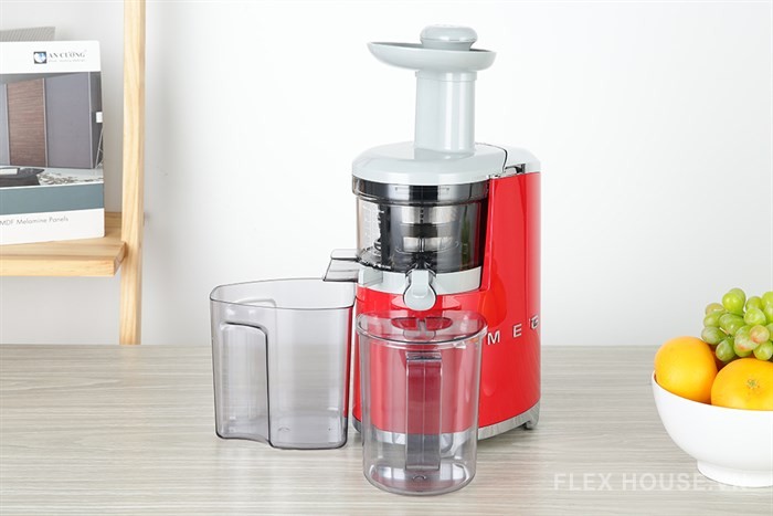Máy ép chậm màu đỏ Smeg SJF01RDEU 535.43.629 5