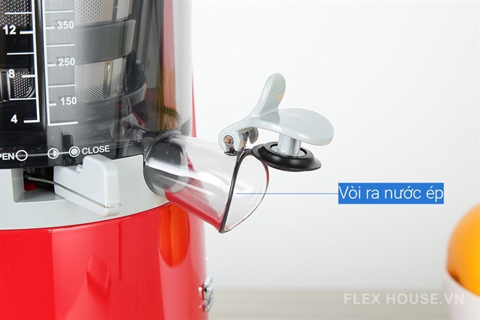 Máy ép chậm màu đỏ Smeg SJF01RDEU 535.43.629 21