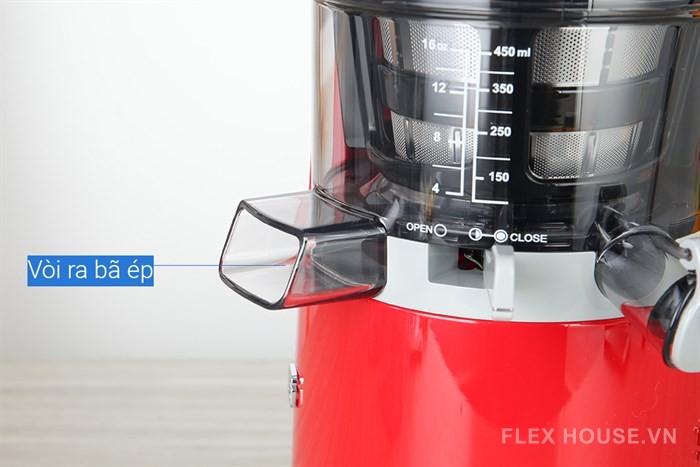 Máy ép chậm màu đỏ Smeg SJF01RDEU 535.43.629 20