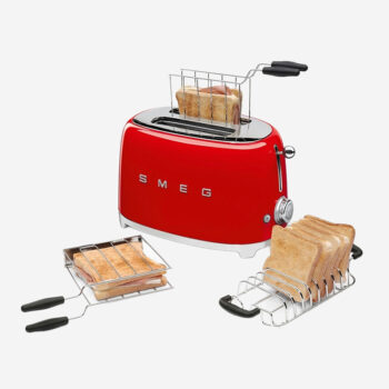 Máy nướng bánh mỳ 2 lát Smeg TSF01RDEU 535.43.669