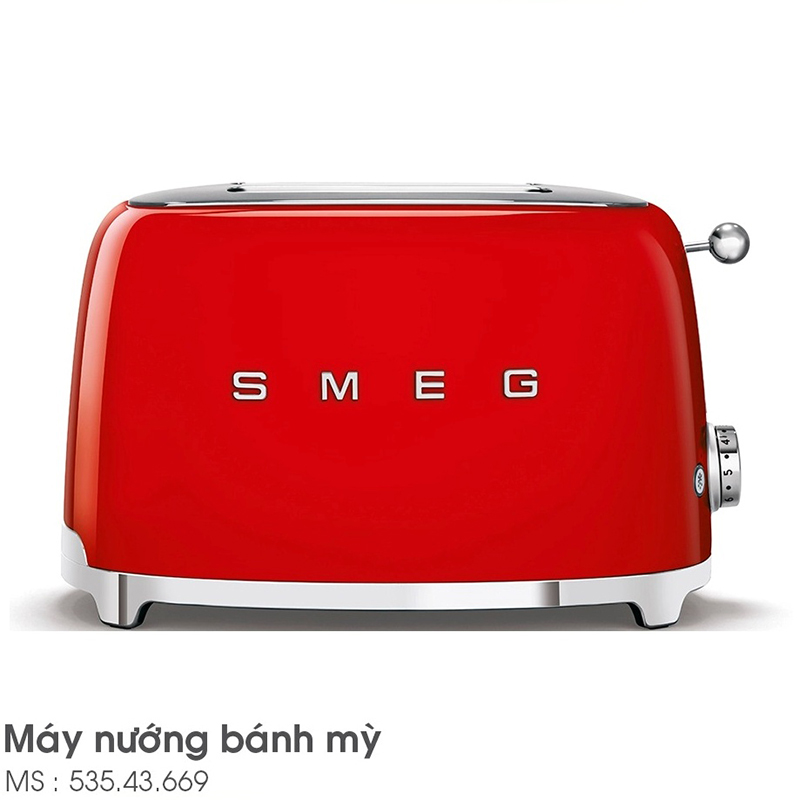 Máy nướng bánh mỳ 2 lát Smeg TSF01RDEU 535.43.669 4