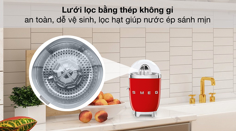 Máy vắt nước cam Smeg CJF01RDEU 535.43.649 6