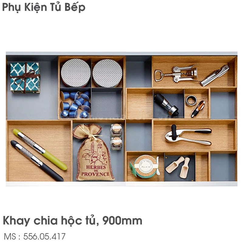 Ngăn chia hộc tủ Fineline R900mm Kessebohmer 556.05.41 5