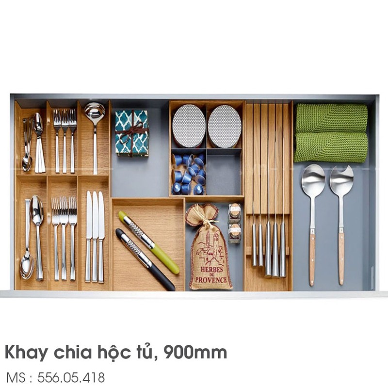 Ngăn chia hộc tủ Fineline R900mm Kessebohmer 556.05.41 6
