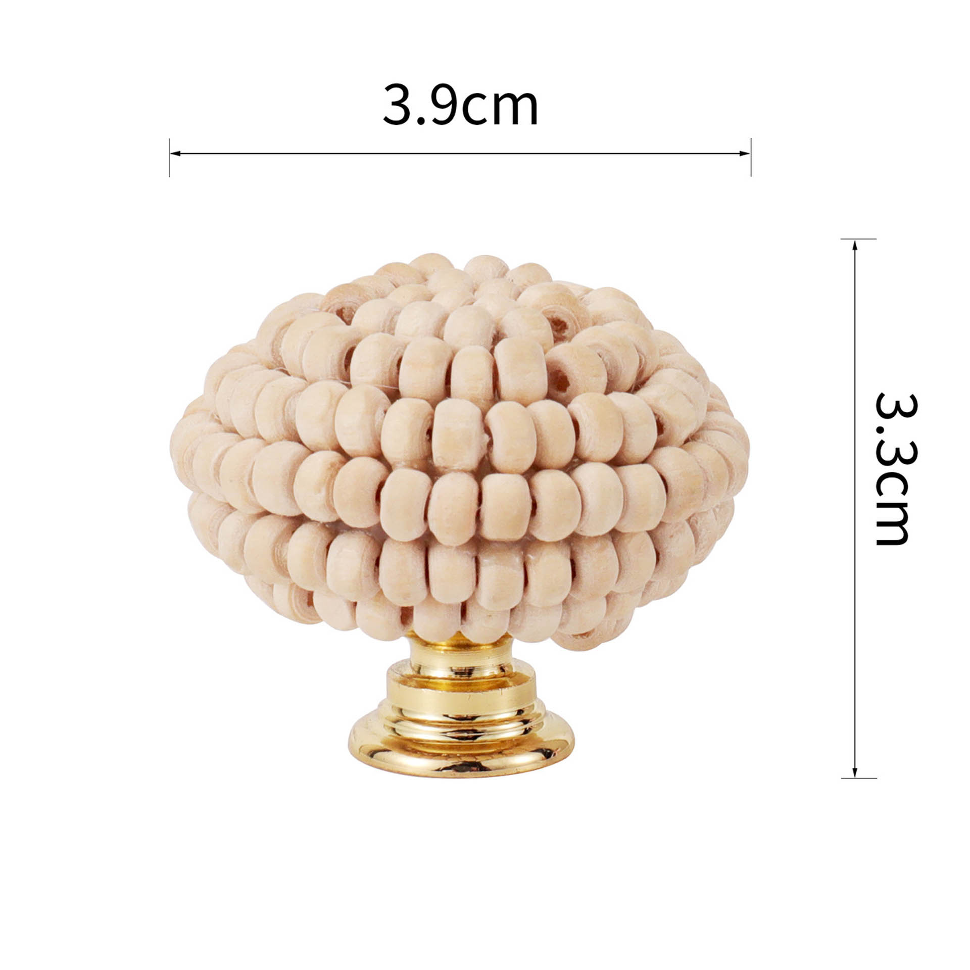 Núm tay nắm tủ hạt gỗ handmade SHX7981 7