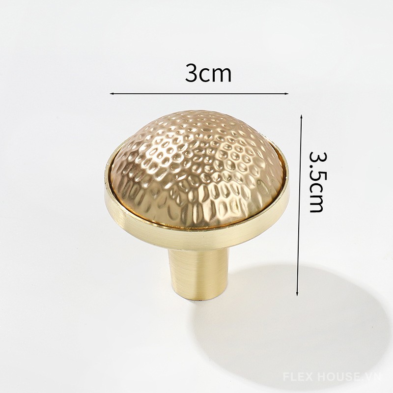 Núm tay nắm tủ tròn decor hợp kim kẽm SXG33 7